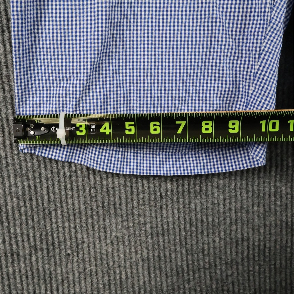 Polo Ralph Lauren Prospect Shorts Mens Size 34 Blue Gingham Seersucker Check Y2K - Picture 10 of 11